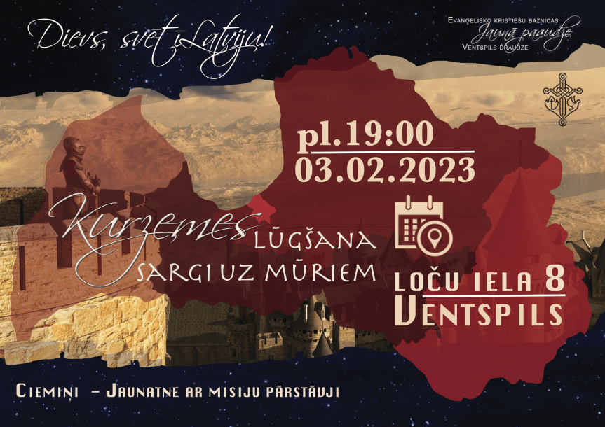 Kurzemes lūgšana – Sargi uz mūriem kopā arJaunatne ar misiju&nbsp;pārstāvjiem