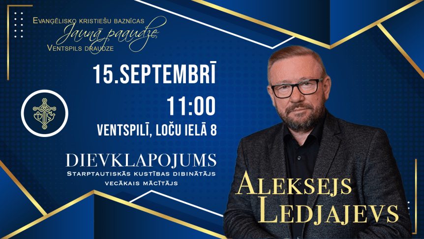 Ventspilī kalpos vecākais mācītājs Aleksejs&nbsp;Ledjajevs